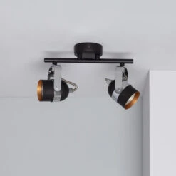 Edit Sinner 2 Light Ceiling Spotlight Bar - Black -LumiCraft Sales Store E1036 005