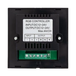 Wall Mounted Tactile Dimmer Controller For RGB 12/24V DC LED Strips -LumiCraft Sales Store E10498 03