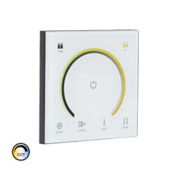 Wall Mounted Tactile Dimmer Controller For CCT 12/24V DC LED Strips