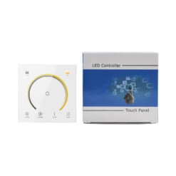 Wall Mounted Tactile Dimmer Controller For CCT 12/24V DC LED Strips -LumiCraft Sales Store E10499 04