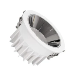 Round LuxPremium 20W Warm White LED Downlight CRI90 Cutout 125mm LIFUD Driver - Silver & White