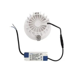 Round LuxPremium 20W Warm White LED Downlight CRI90 Cutout 125mm LIFUD Driver - Silver & White -LumiCraft Sales Store E10750 04