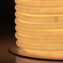 50m Roll Warm White 220V AC Dimmable Round 360 LED Neon Strip 120LED/m IP67 Cut At Every 100cm -LumiCraft Sales Store E11074 05