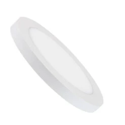 Round 22W Warm White LED Flush Ceiling Light Adjustable Cutout 60-160mm - White -LumiCraft Sales Store E11844 01