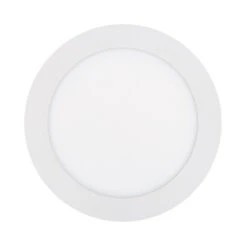Round 22W Warm White LED Flush Ceiling Light Adjustable Cutout 60-160mm - White -LumiCraft Sales Store E11844 02