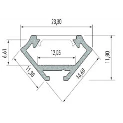 2M Black Aluminium Corner Profile With Transparent Cover For LED Strips Up To 12mm -LumiCraft Sales Store E12457 05