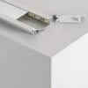 1M Recessed Aluminium Profile With Translucent Cover For LED Strips Up To 10mm