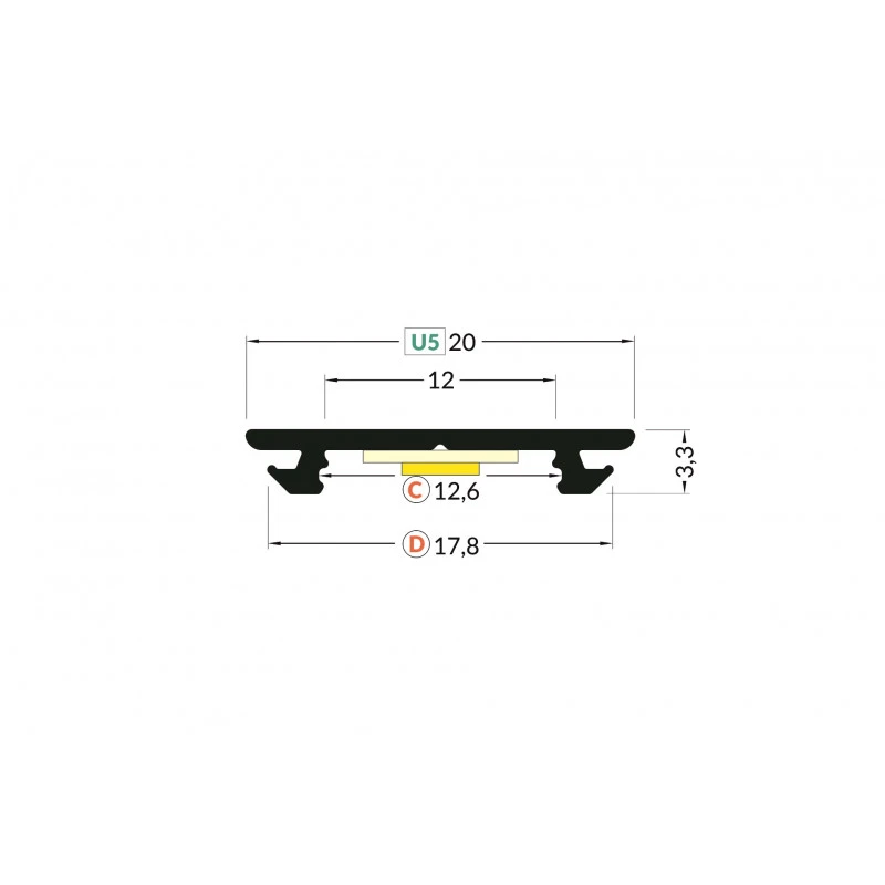 1M Flexible Aluminium Surface Profile With Round Translucent Cover For LED Strips Up To 12mm 8 1M Flexible Aluminium Surface Profile With Round Translucent Cover For LED Strips Up To 12mm - Image 6