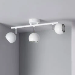 Edit Ates 3 Light Ceiling Spotlight Bar - White -LumiCraft Sales Store E1257 004