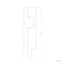 2M Modern Skirting Board For LED Strip -LumiCraft Sales Store E12863 06