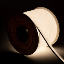 50m Roll Cool White Dimmable 220V AC Semicircular LED Neon Strip 100LED/m IP67 Cut At Every 100cm