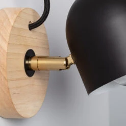 Edit Acalado Wall Light - Black & Wood -LumiCraft Sales Store E1289 55