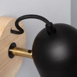 Edit Acalado Wall Light - Black & Wood -LumiCraft Sales Store E1289 57