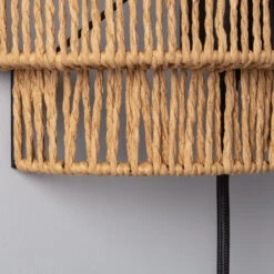 Edit Kirito Rope Flush Wall Light With Plug - Natural -LumiCraft Sales Store E1401 08