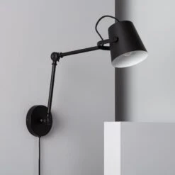 Edit Kylie Wall Light With Plug - Black