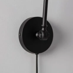 Edit Kylie Wall Light With Plug - Black -LumiCraft Sales Store E1406 08