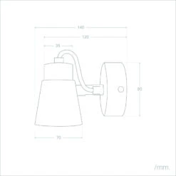 Edit Mara Single Wall Spotlight - White -LumiCraft Sales Store E1433 009