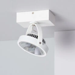 Cree 15W Dimmable White LED Surface Spotlight - White -LumiCraft Sales Store E1645 007
