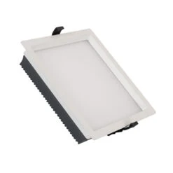 SAMSUNG New Aero Slim Square Microprismatic 30W Cool White LED Downlight Cutout 210x210mm With LIFUD Driver - White