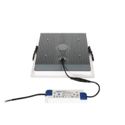 SAMSUNG New Aero Slim Square Microprismatic 30W Cool White LED Downlight Cutout 210x210mm With LIFUD Driver - White -LumiCraft Sales Store E1682 004