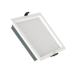 SAMSUNG New Aero Slim Square Microprismatic 40W Cool White LED Downlight Cutout 210x210mm With LIFUD Driver - White