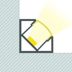 1m Aluminum Corner Profile For LED Strips Up To 10mm Wide With Translucent Cover -LumiCraft Sales Store E17485 04