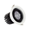 Round Expert Colour 18W Cool White COB LED Adjustable Downlight Cutout 115mm - Black & White -LumiCraft Sales Store E1752 001