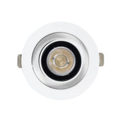 Round 12W Cool White LED Adjustable Downlight Sanaqi Cutout 75mm With LIFUD Driver - Black & White -LumiCraft Sales Store E1765 003