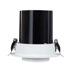 Round 12W Cool White LED Adjustable Downlight Sanaqi Cutout 75mm With LIFUD Driver - Black & White -LumiCraft Sales Store E1765 005