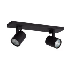 Edit Gylu 2 Light Wall Spotlight Plate - Black