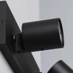 Edit Gylu 2 Light Wall Spotlight Plate - Black -LumiCraft Sales Store E1842 005