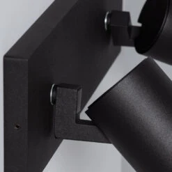 Edit Gylu 2 Light Wall Spotlight Plate - Black -LumiCraft Sales Store E1842 006