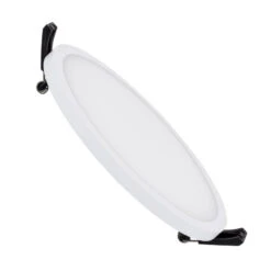 Round High Lumen 30W Cool White LED Flush Ceiling Light Cutout 205mm - White