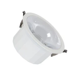 Round Luxpremium 25W Cool White LED Downlight Cutout 140mm With LIFUD Driver - White