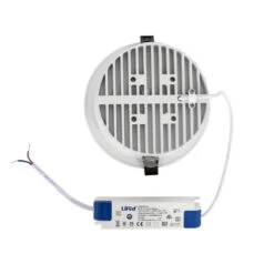 Round Luxpremium 25W Cool White LED Downlight Cutout 140mm With LIFUD Driver - White -LumiCraft Sales Store E1891 004