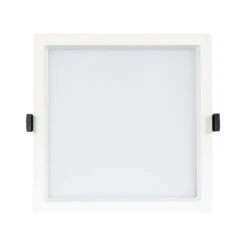 SAMSUNG New Aero Slim Square Microprismatic 40W Warm White LED Downlight Cutout 210x210mm With LIFUD Driver - White -LumiCraft Sales Store E1950 002