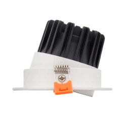 Round 15W Warm White COB LED Adjustable Downlight Cutout 110mm - White -LumiCraft Sales Store E1986 004