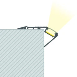 1m Aluminium Staircase Profile With Transparent Cover For LED Strips -LumiCraft Sales Store E21293 05