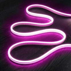 50m Roll Pink 24V DC Semicircular LED Neon Strip 120LED/m IP65 Cut At Every 5cm -LumiCraft Sales Store E23947 03