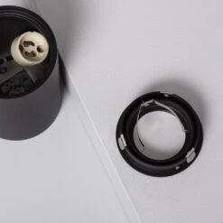 Edit Quartz Flush Ceiling Light - Black -LumiCraft Sales Store E2732 006