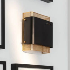 Edit 6W LED Flush Wall Light - Black -LumiCraft Sales Store E2826 003