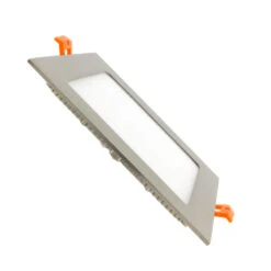 UltraSlim Square 12W Warm White LED Downlight LIFUD Cutout 155x155mm - Silver