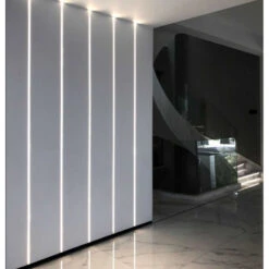 2M Integrated Plaster/Plasterboard Aluminium Profile With Translucent Cover For Double LED Strips Up To 20mm -LumiCraft Sales Store E28729 04