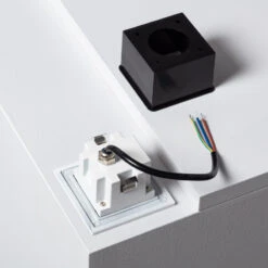 Edit Grasset Square Daylight LED Wall Light - White -LumiCraft Sales Store E2957 06