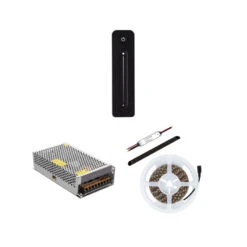 5M IP20 24V DC 10mm Wide Daylight White LED Strip Kit With Wireless Controller And Power Supply -LumiCraft Sales Store E30014 02