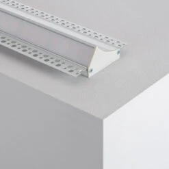 1M Recessed Aluminium Profile For Plasterboard With Continuous Translucent Cover -LumiCraft Sales Store E30507 04