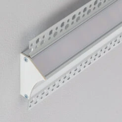 2M Recessed Aluminium Profile For Plasterboard With Continuous Translucent Cover For LED Strips -LumiCraft Sales Store E30508 06