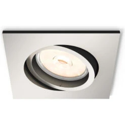 PHILIPS Donegal Square Downlight Cutout 70mm - Nickel
