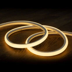 10m Kit Warm White Dimmable 220V AC Semicircular LED Neon Strip 120LED/m IP67 Cut At Every 100cm