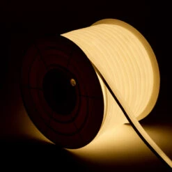 10m Kit Warm White Dimmable 220V AC Semicircular LED Neon Strip 120LED/m IP67 Cut At Every 100cm -LumiCraft Sales Store E33219 04